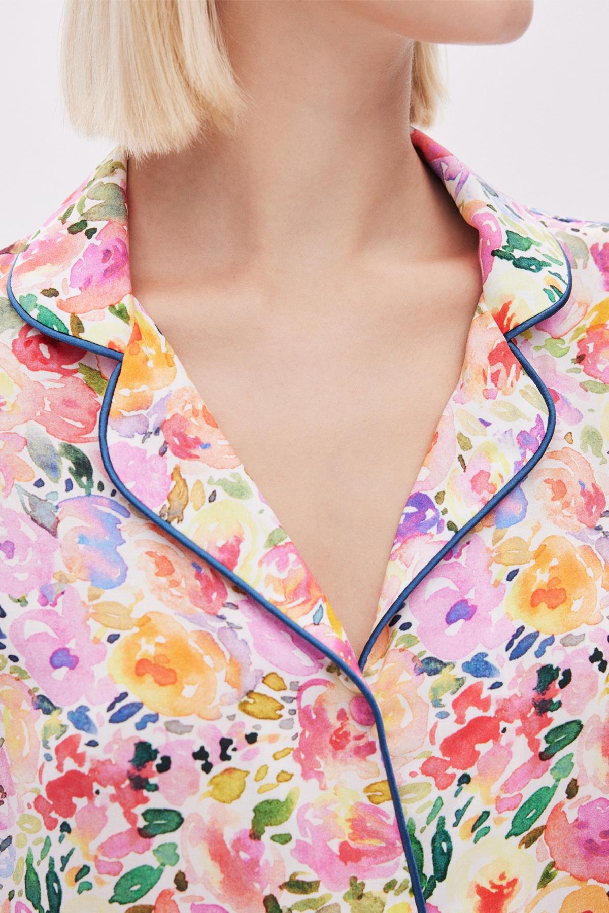 Selly Viskon Uzun Pijama Takımı