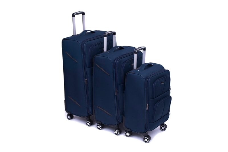 KR  1010 LACİVERT  3 BOY VALİZ SETİ