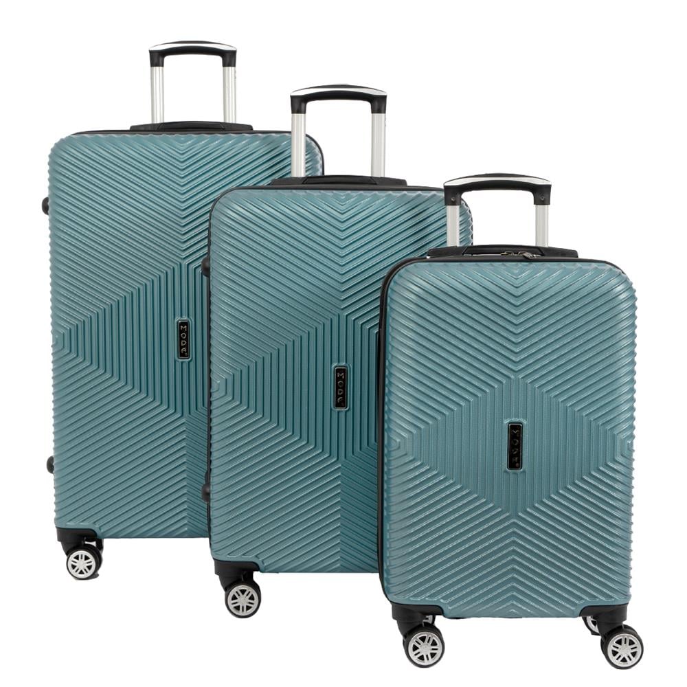 MV 11 SU YEŞİLİ ABS PLASTİK 3 LÜ VALİZ SETİ