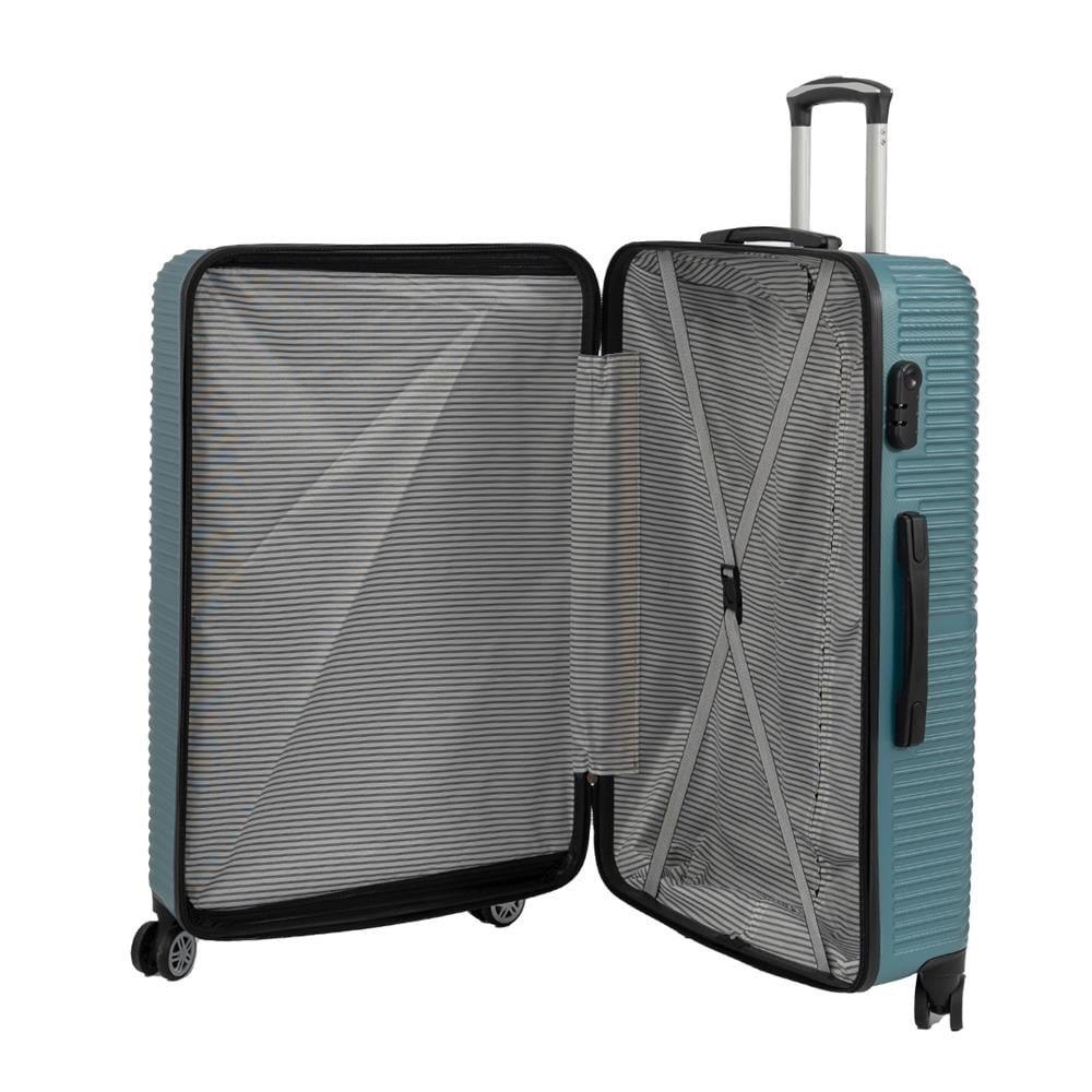 MV 11 SU YEŞİLİ ABS PLASTİK 3 LÜ VALİZ SETİ