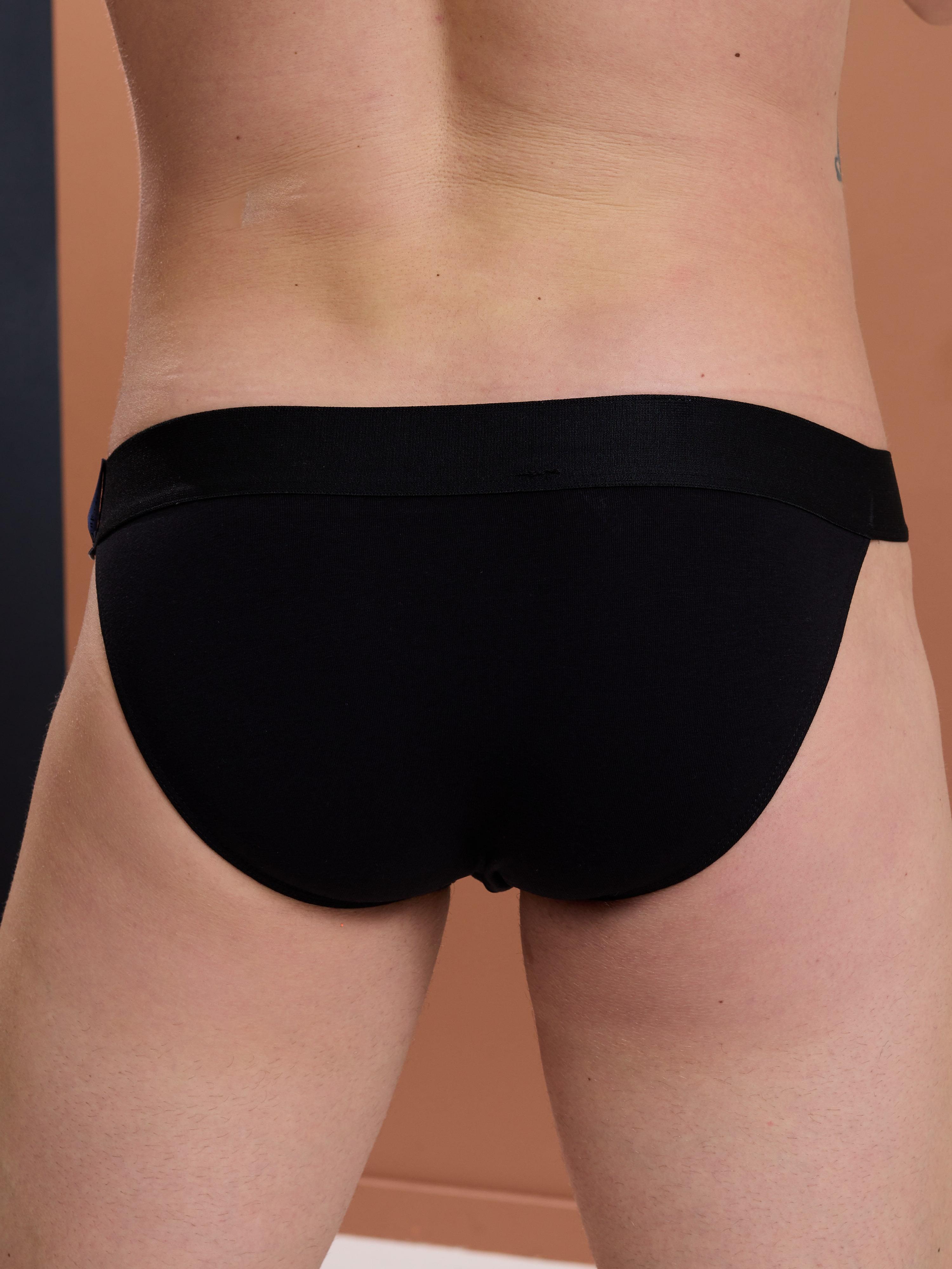 DarkzoneDZN6151Geniş Lastikli Siyah Erkek Slip Külot - DZN6151