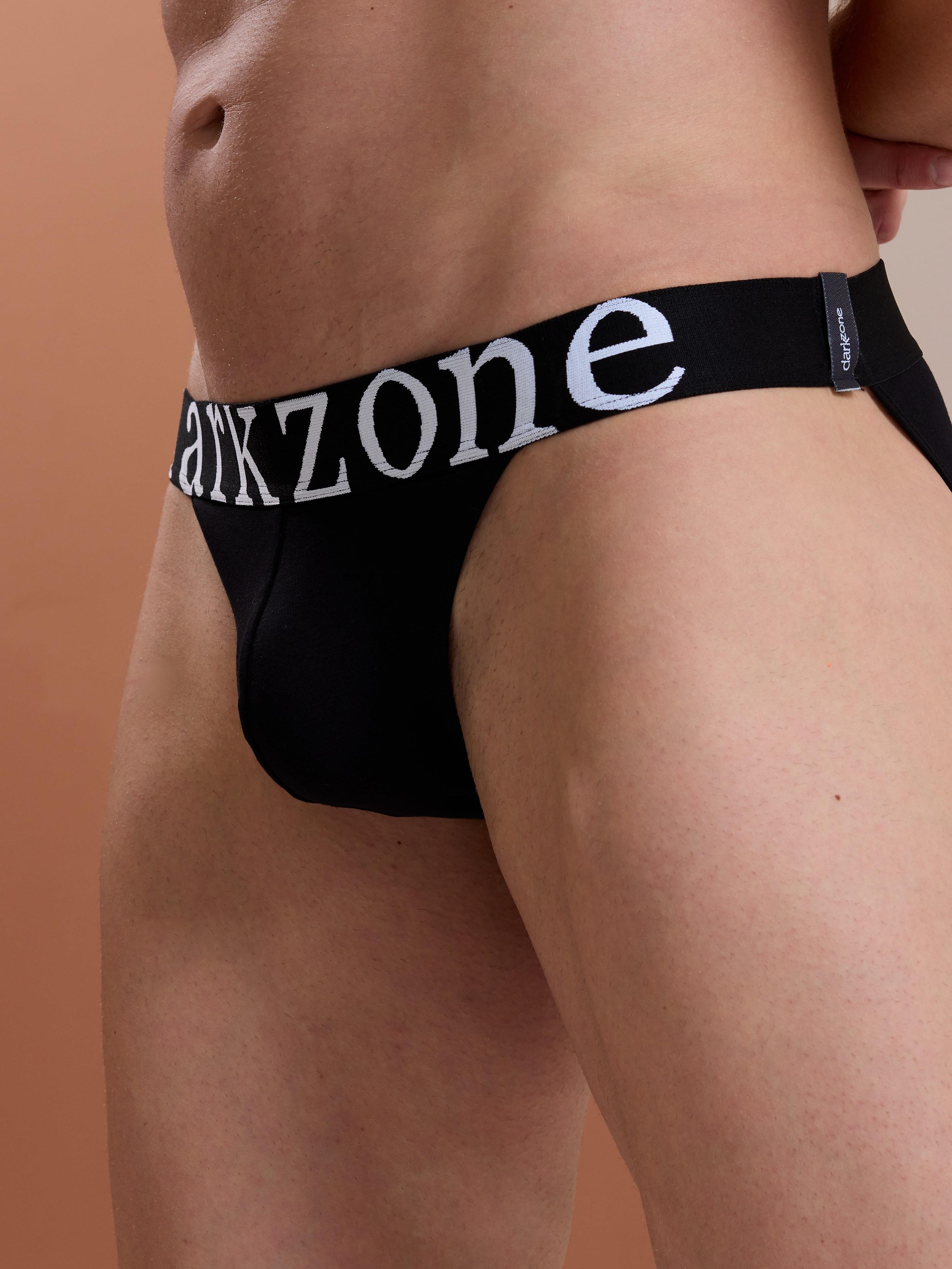DarkzoneDZN6151Geniş Lastikli Siyah Erkek Slip Külot - DZN6151