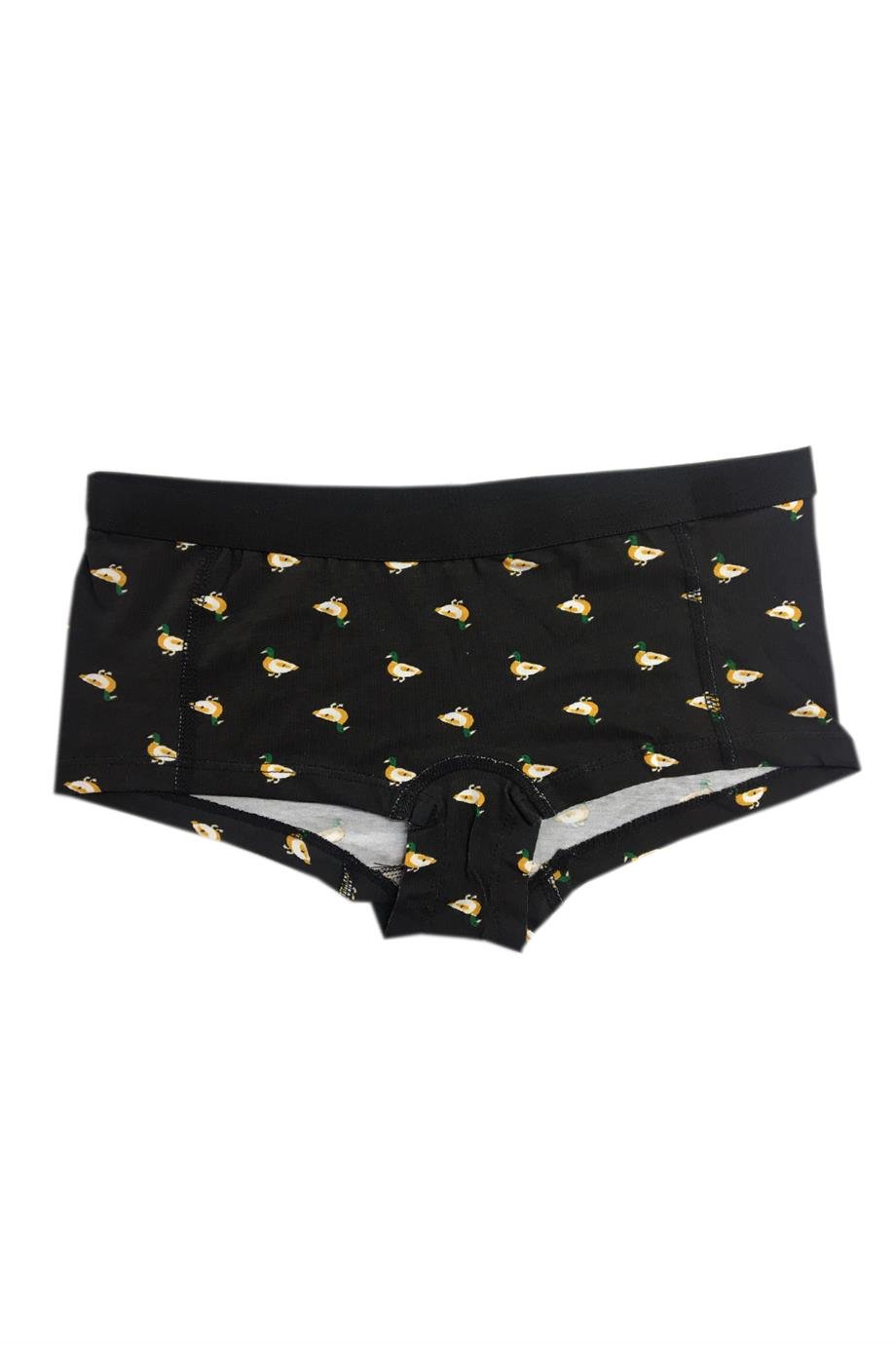 Dijital Baskılı Ördek Desenli Kadın Boxer - DZBYN0021