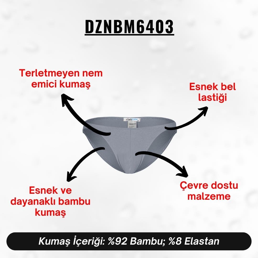 Erkek Gri Bambu Slip - DZNBM6403