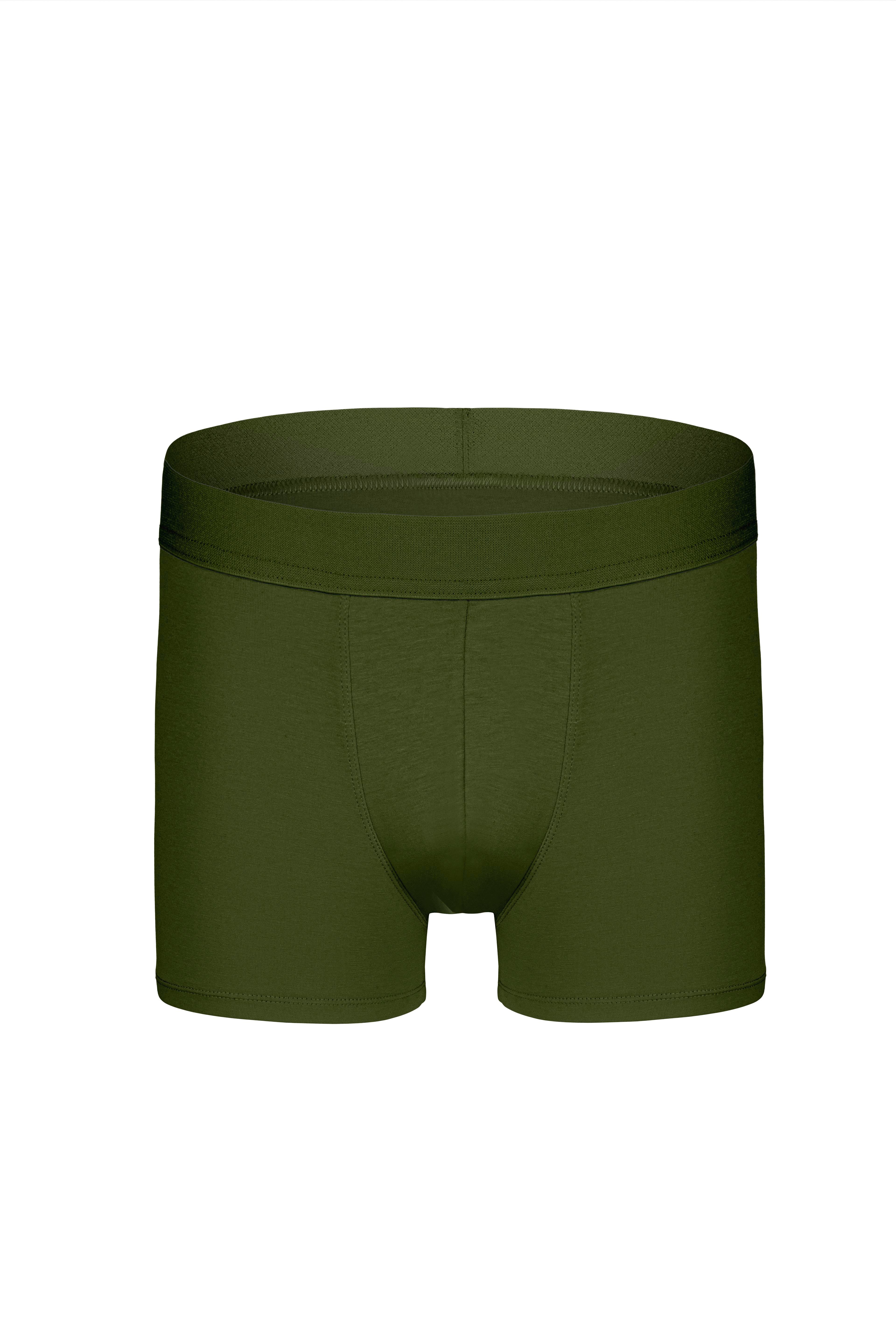 Erkek Haki Organik Pamuk Boxer - DZN2158