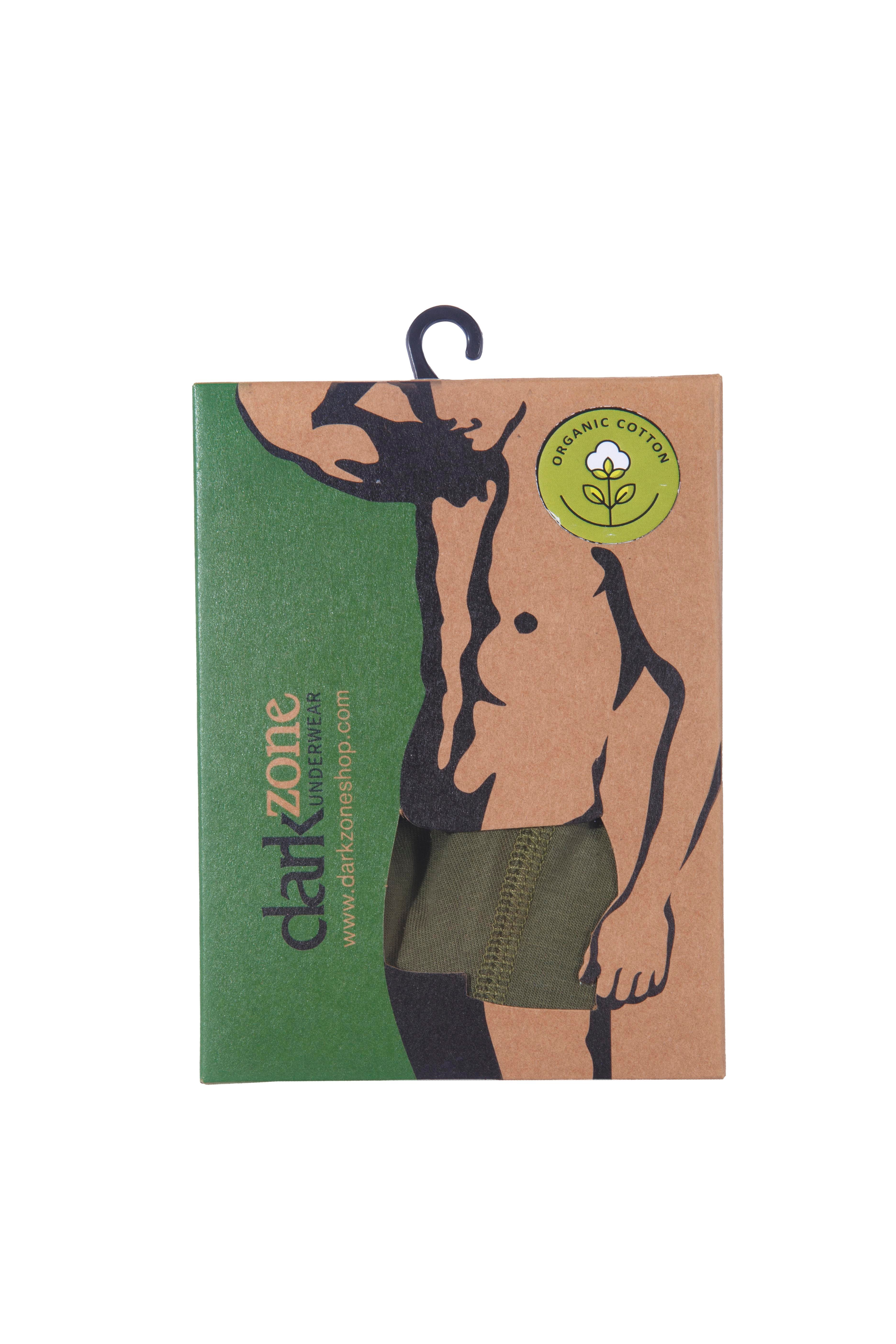 Erkek Haki Organik Pamuk Boxer - DZN2158