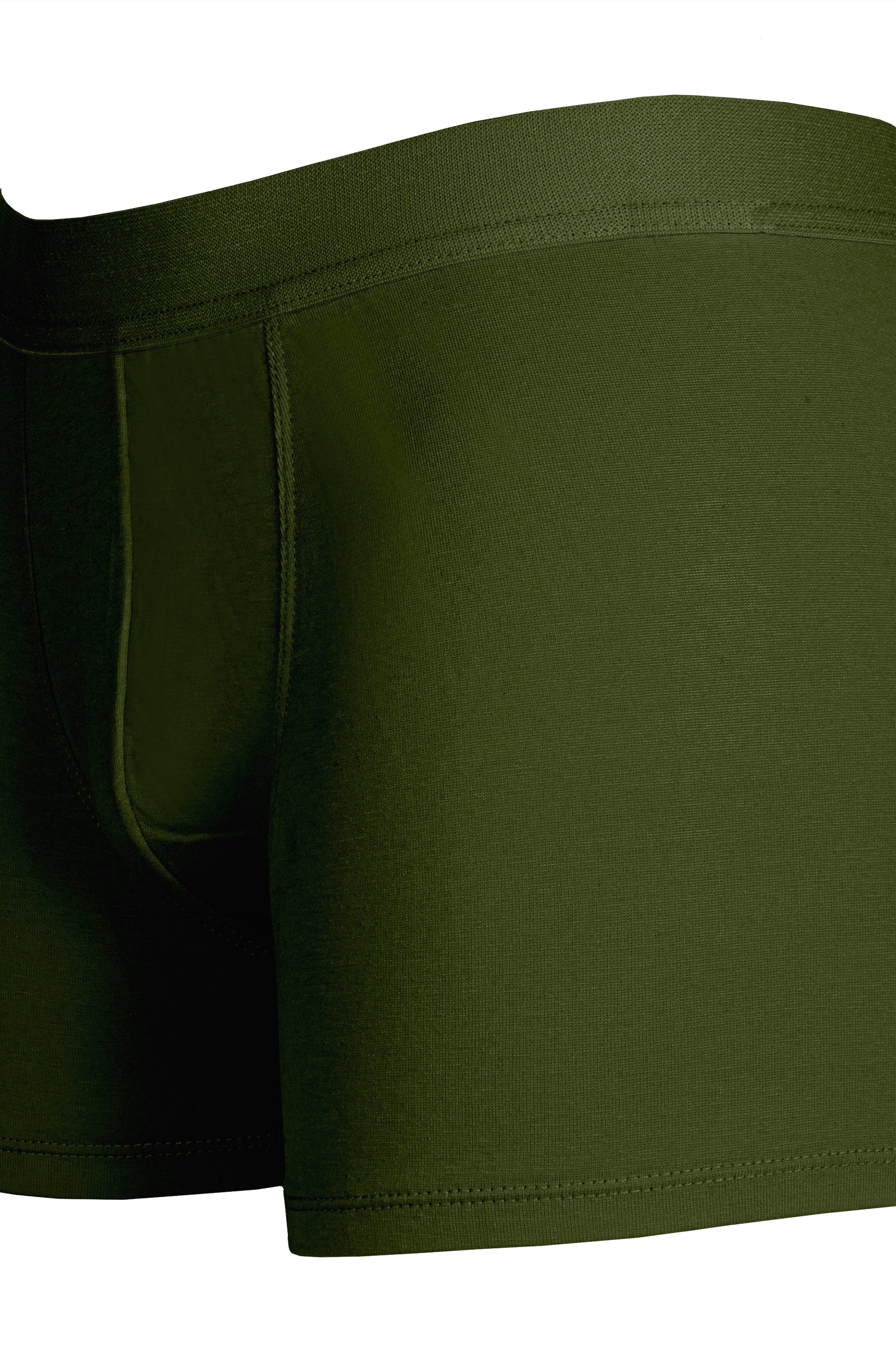 Erkek Haki Organik Pamuk Boxer - DZN2158