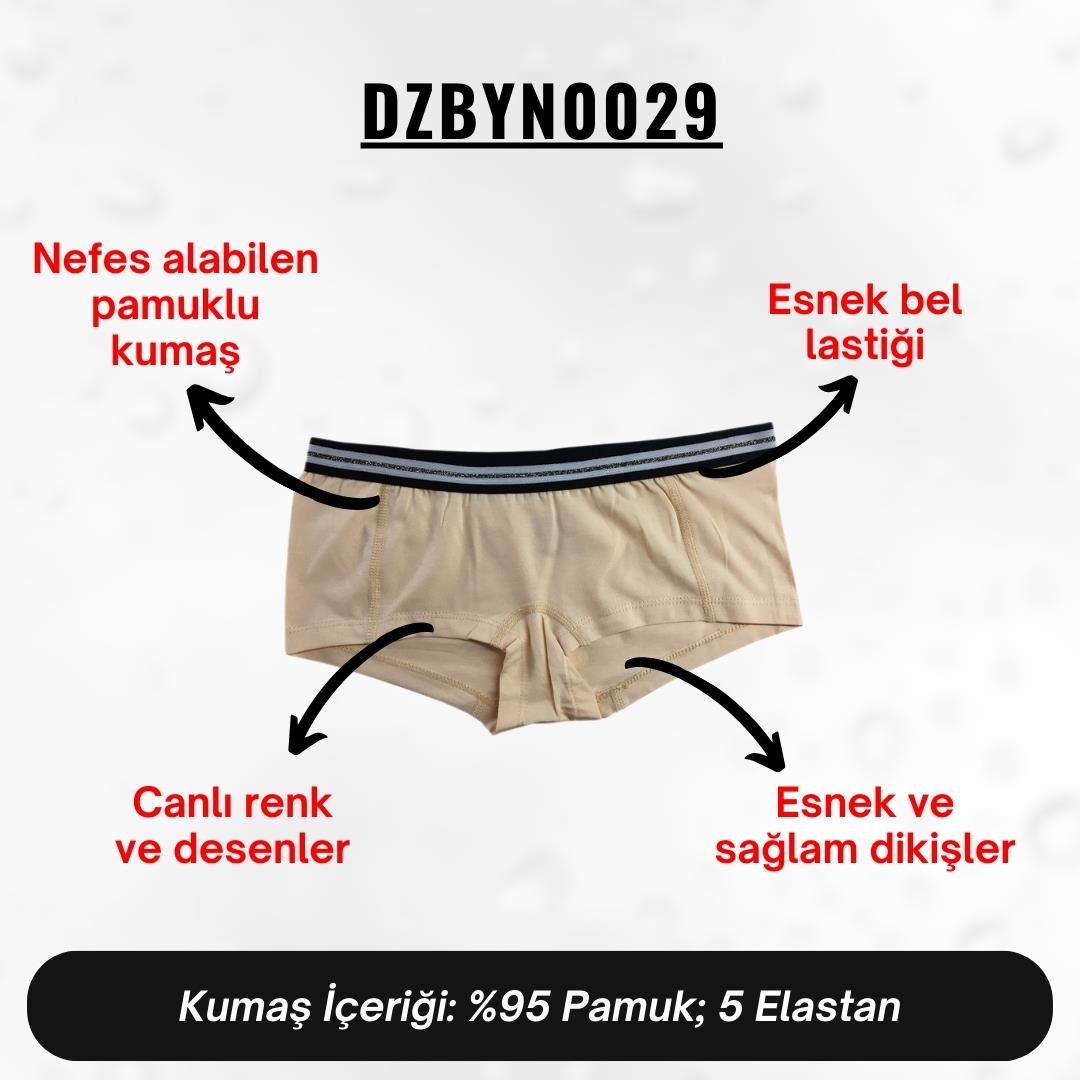 Krem Kadın Boxer - DZBYN0029