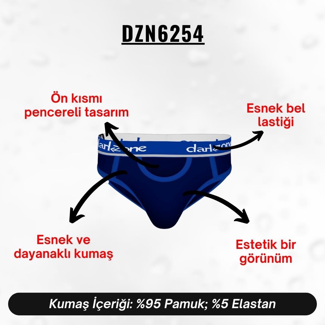 Önü Açık Lacivert Erkek Slip - DZN6254
