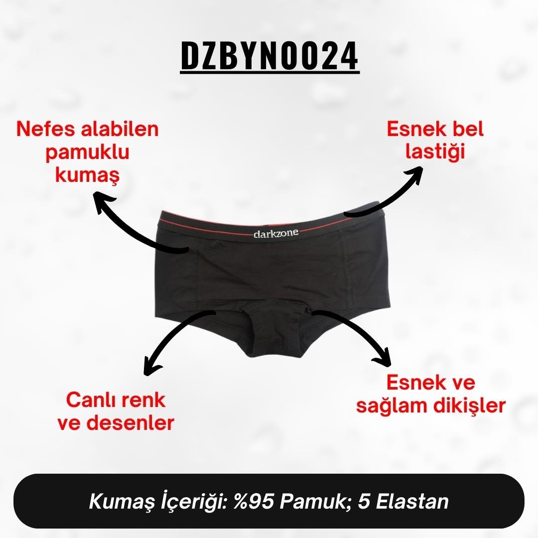 Siyah Kadın Boxer - DZBYN0024