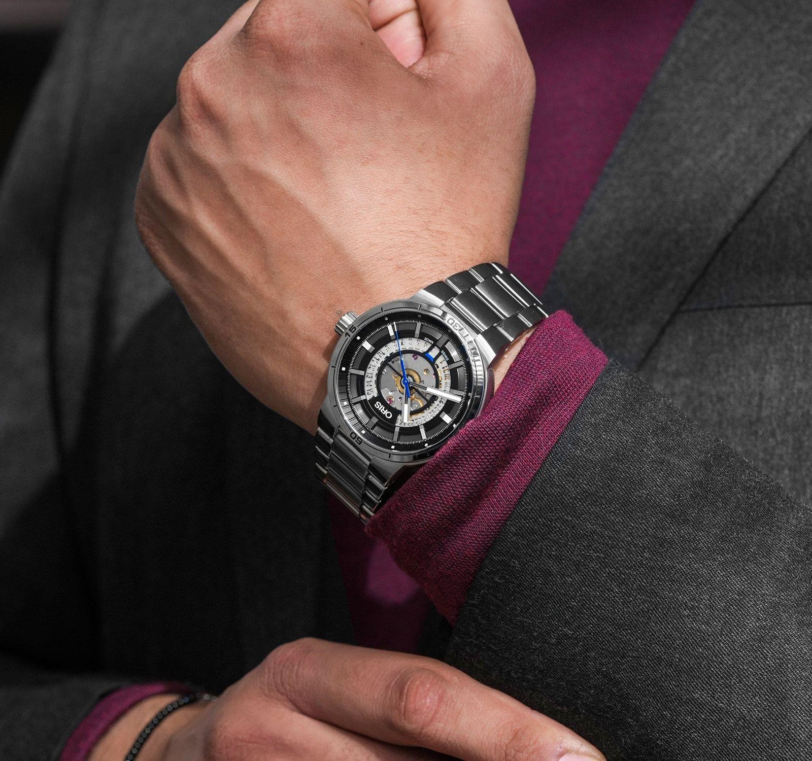 Oris TT1 Engine Date 01 733 7752 4124-07 8 24 08 Erkek Kol Saati