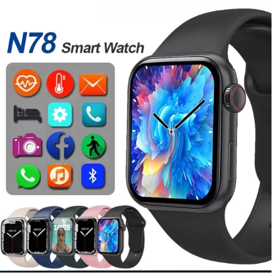 Smart Watch i7 N78 Plus Black Akıllı Kol Saati