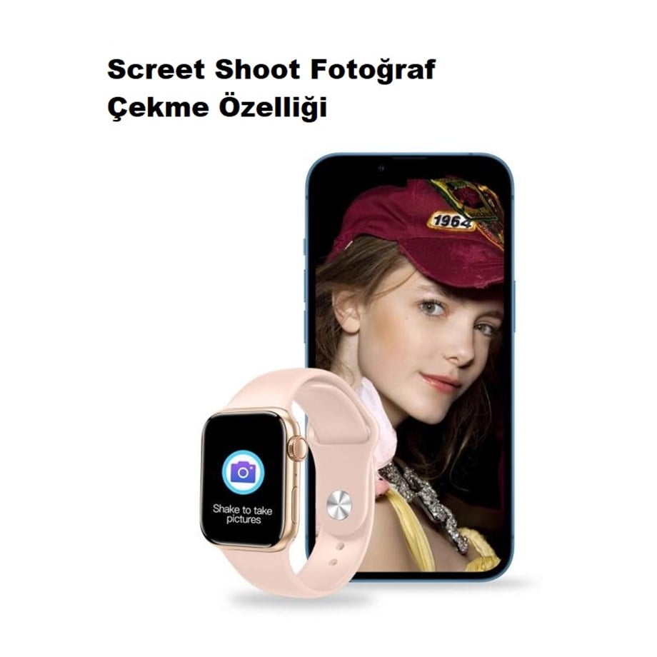 Smart Watch US7 İ9 Pro Max Pink Akıllı Kol Saati