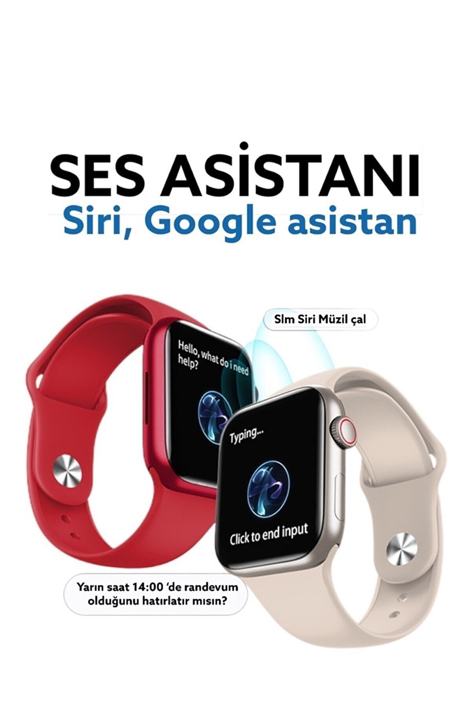 Smart Watch Watch 7 DT3 Mini Black Akıllı Kol Saati
