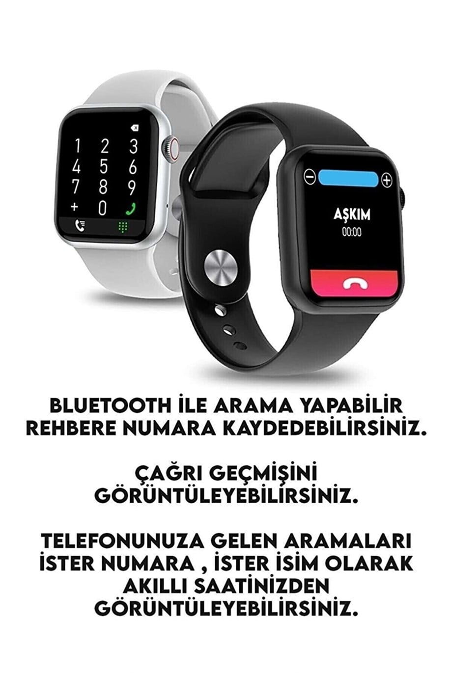 Smart Watch Watch 7 DT3 Mini Black Akıllı Kol Saati