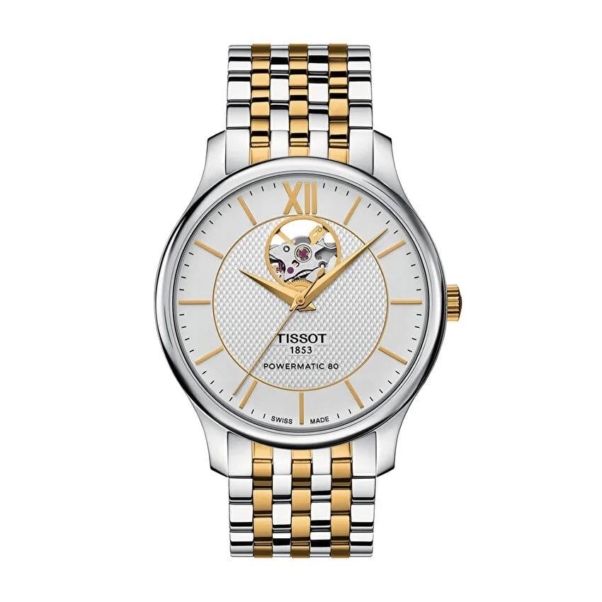 Tissot Tradition Powermatic 80 Open Heart T0639072203800 Erkek Kol Saati T063.907.22.038.00