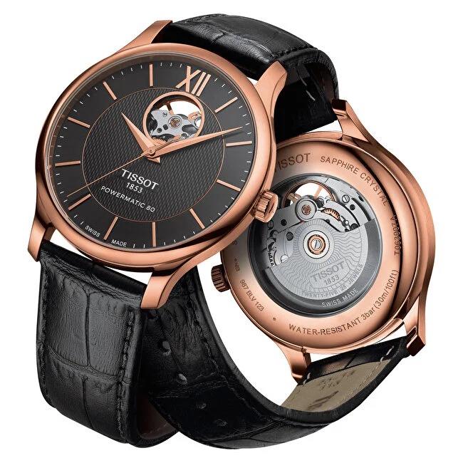 Tissot Tradition Powermatic 80 Open Heart T0639073606800 Erkek Kol Saati T063.907.36.068.00