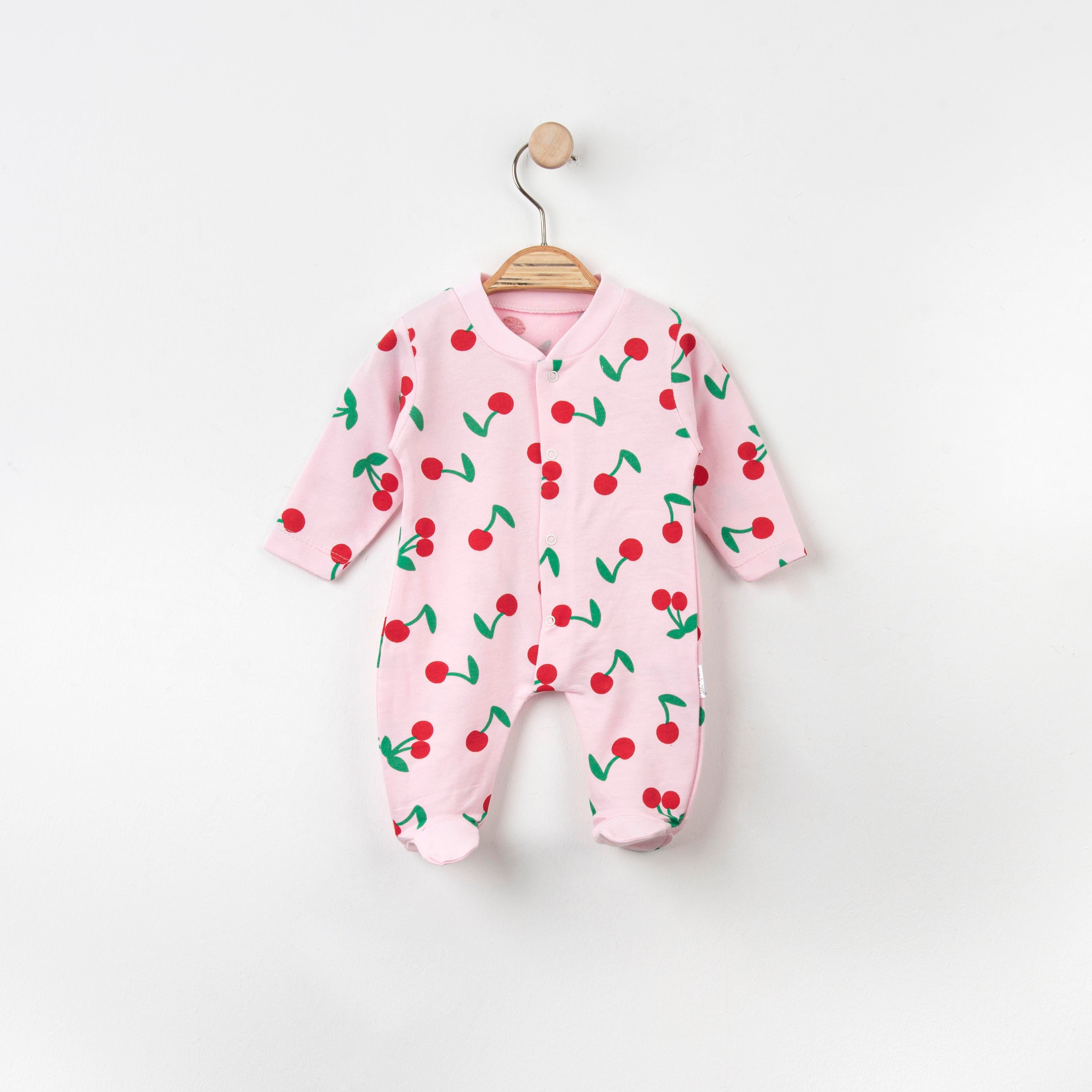 Bebek Kiraz Figürü Temalı Patikli Tulum