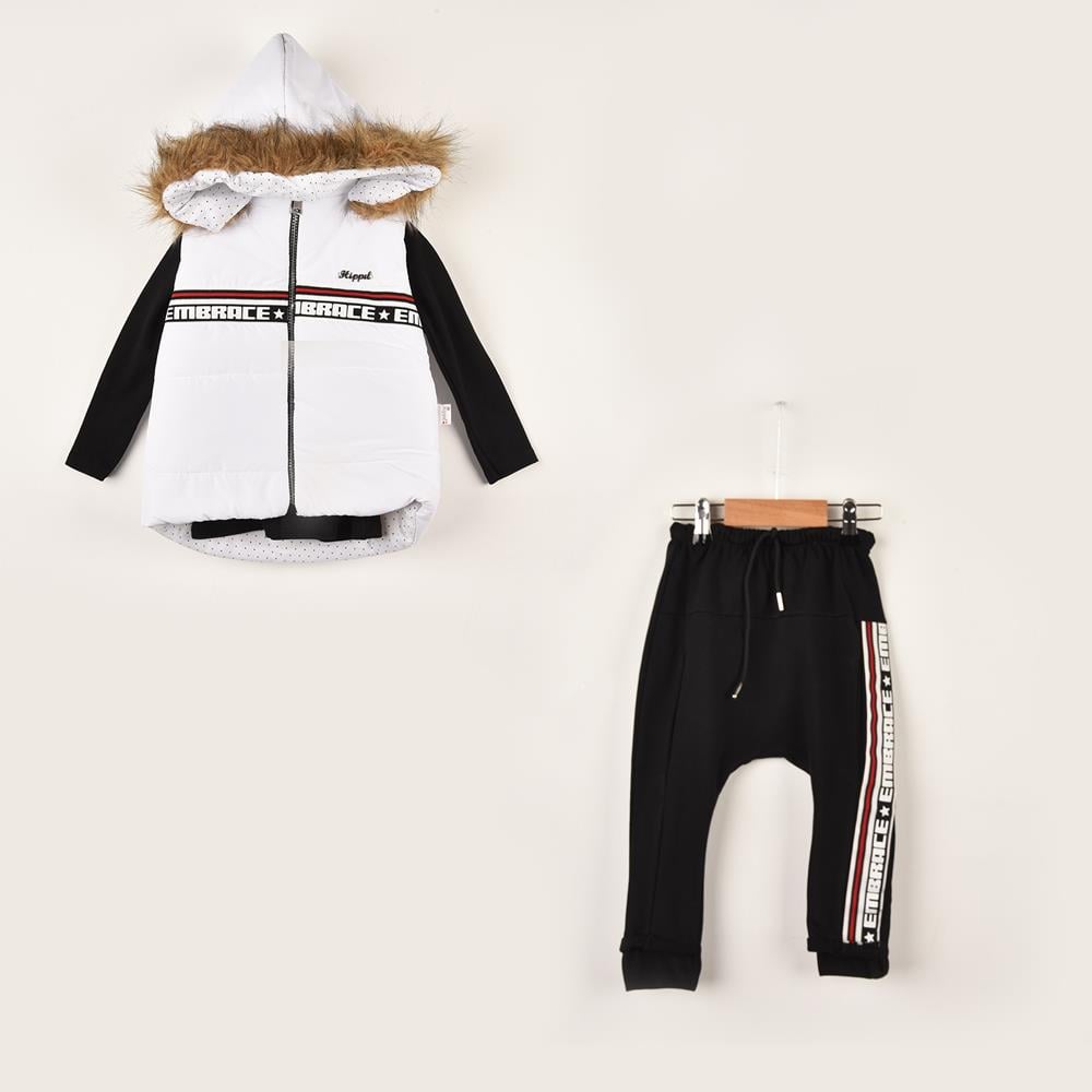 Bebek This İs Me Yazılı Şişme Yelekli Üçlü Takım