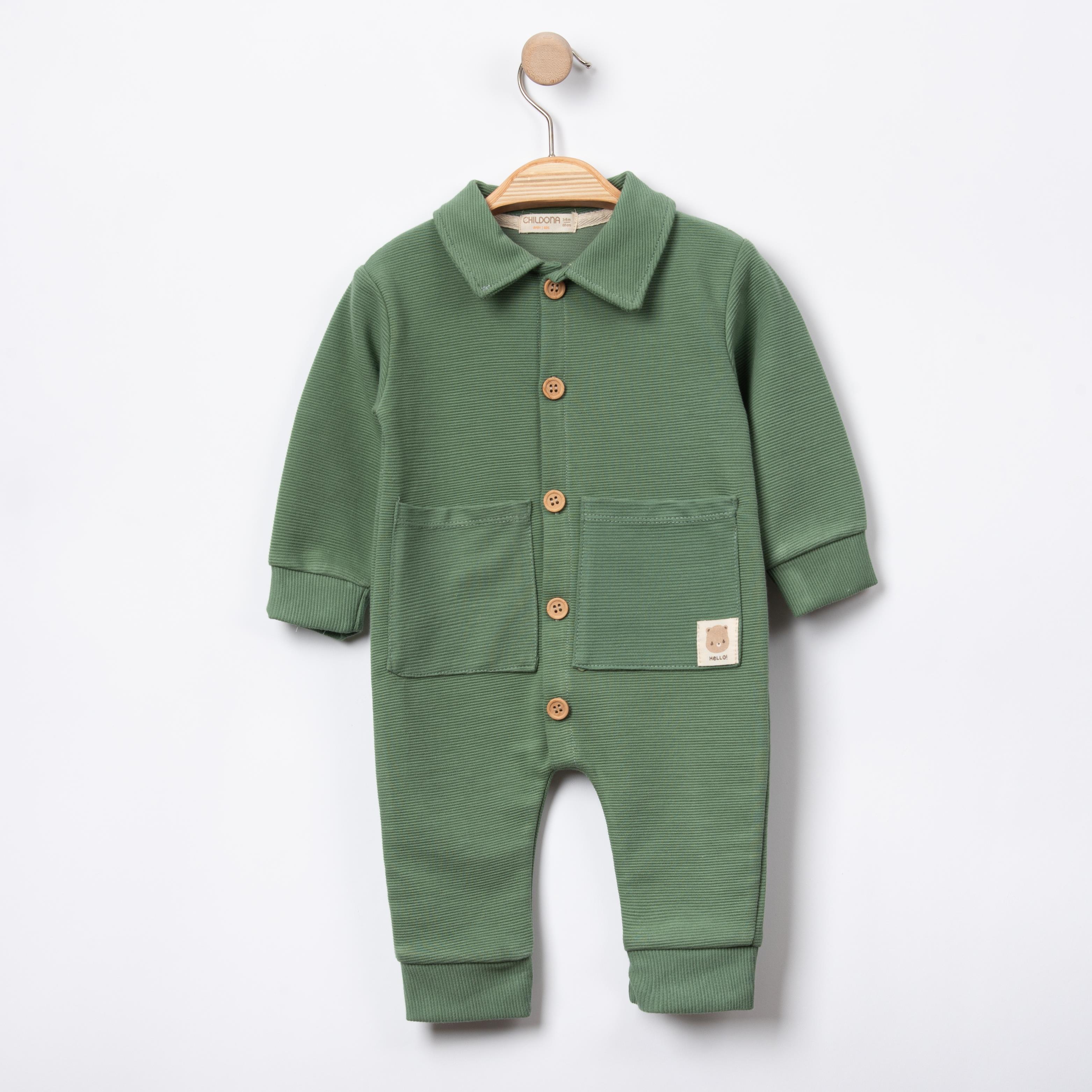 Cep Detaylı Bebek Tulum