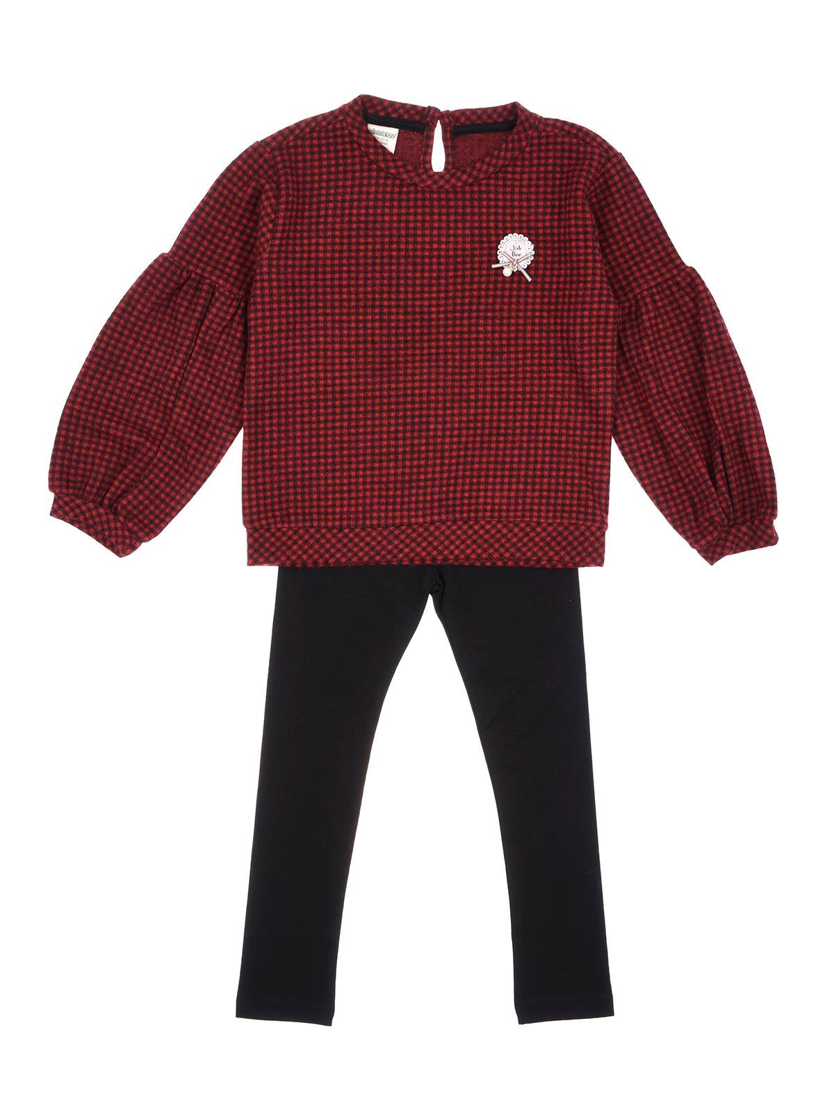 Divonette Jakar İnci Aksesuarlı Kız Taytlı Takım