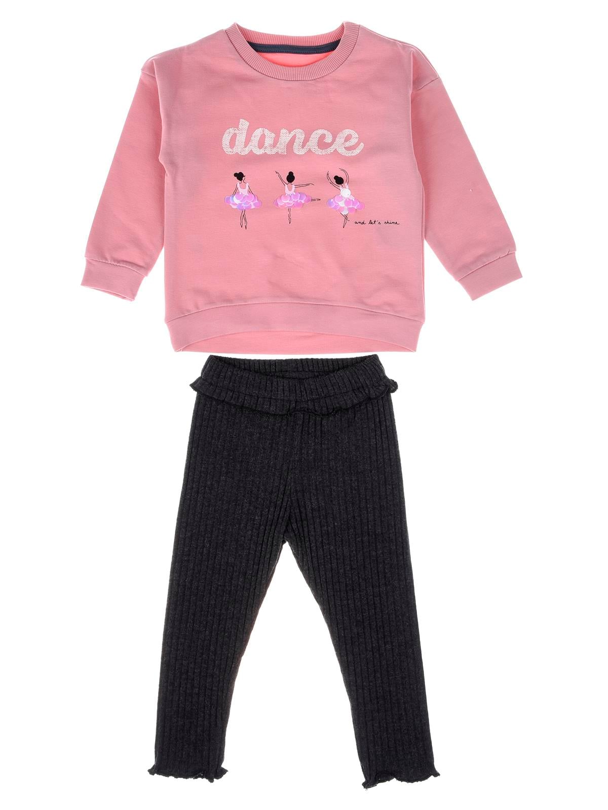 Divonette Mevsimlik Dance Pul Nakışlı Kız Taytlı Takım