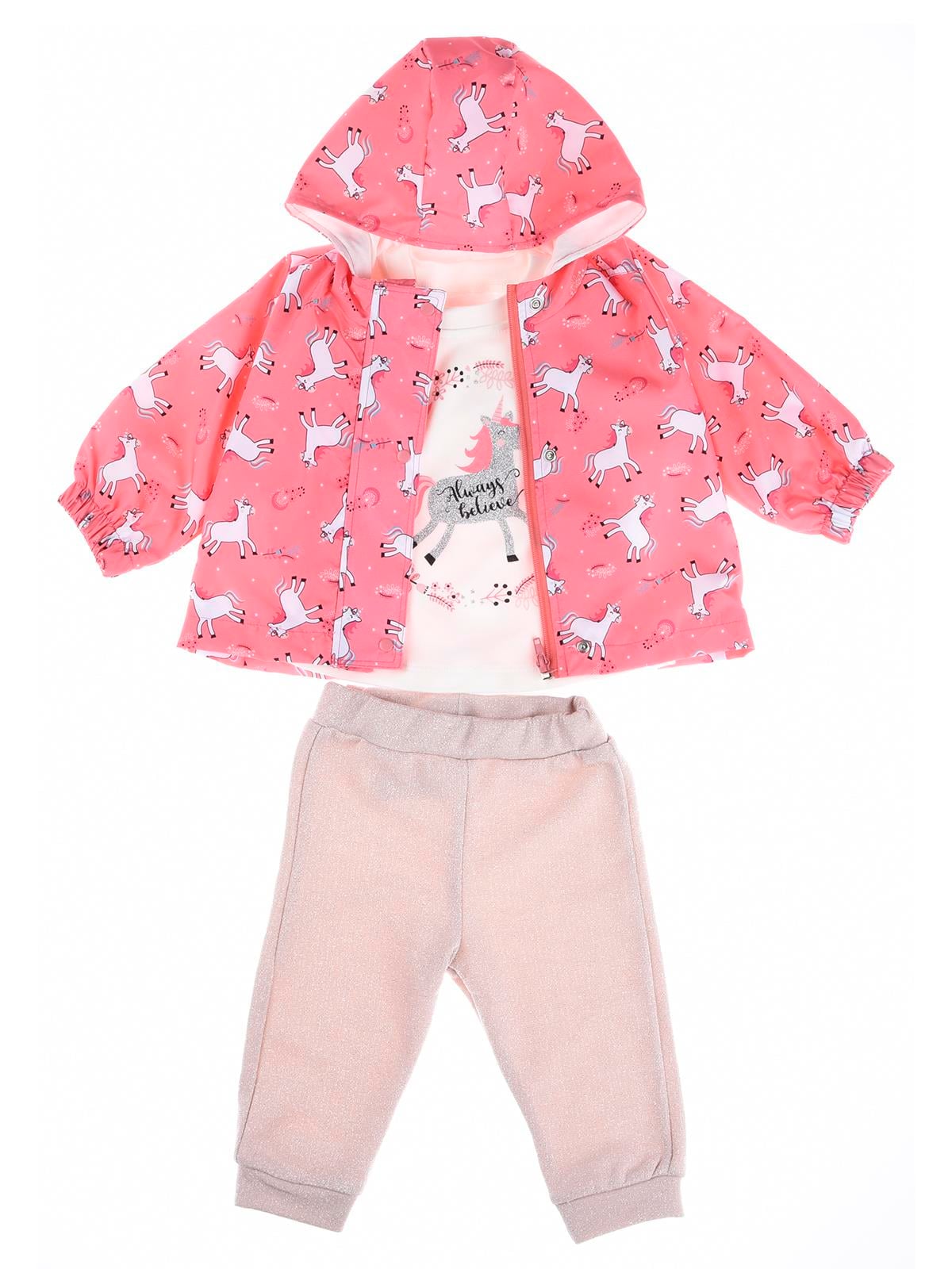 Necix's Corn Desenli Yağmurluk Üçlü Takım Kız Mevsimlik