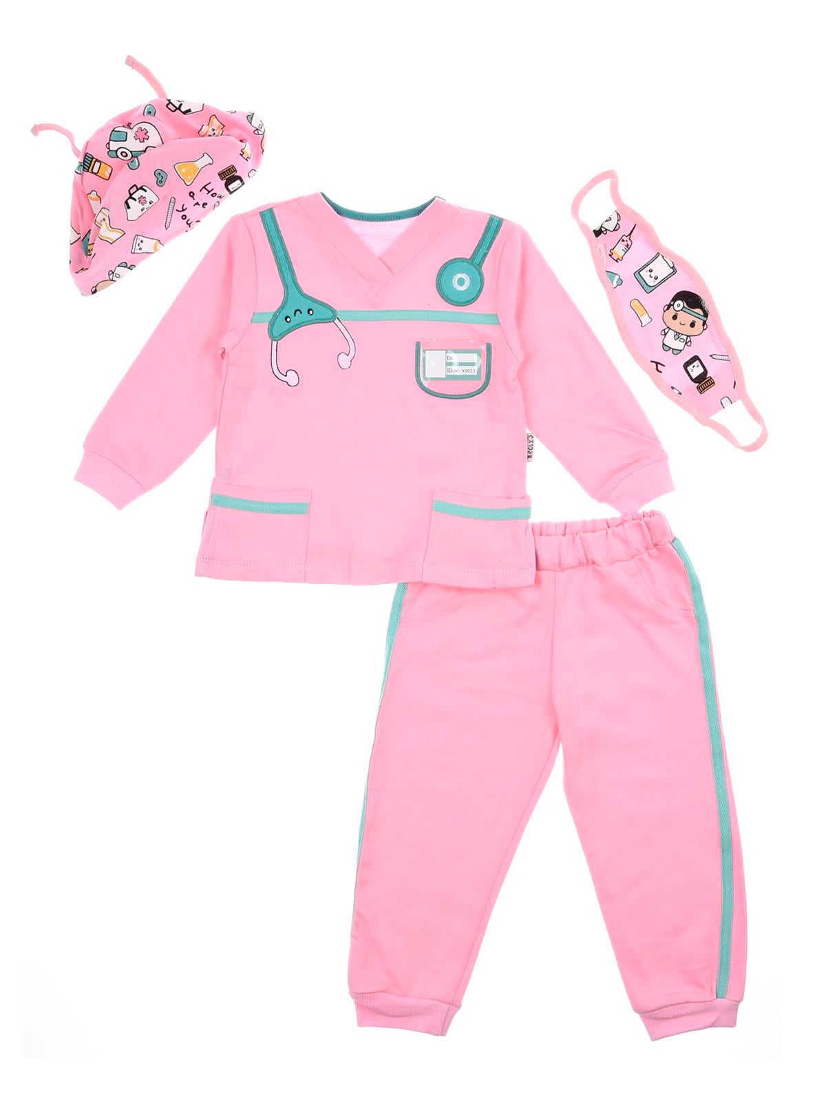 Necix's Kız Çocuk Dörtlü Doktor Kostümü Seti