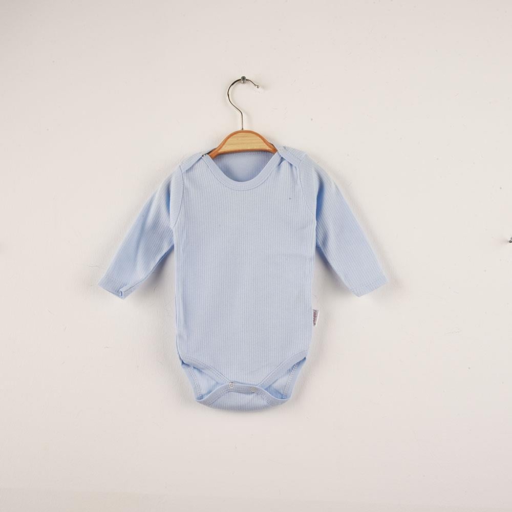 Uzun Kol Fitilli Bebek Çıtçıtlı Badi