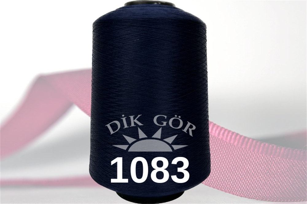 150 Denye 1083 Renkli Tekstürize Polyester Overlok İpliği (Muz İplik)