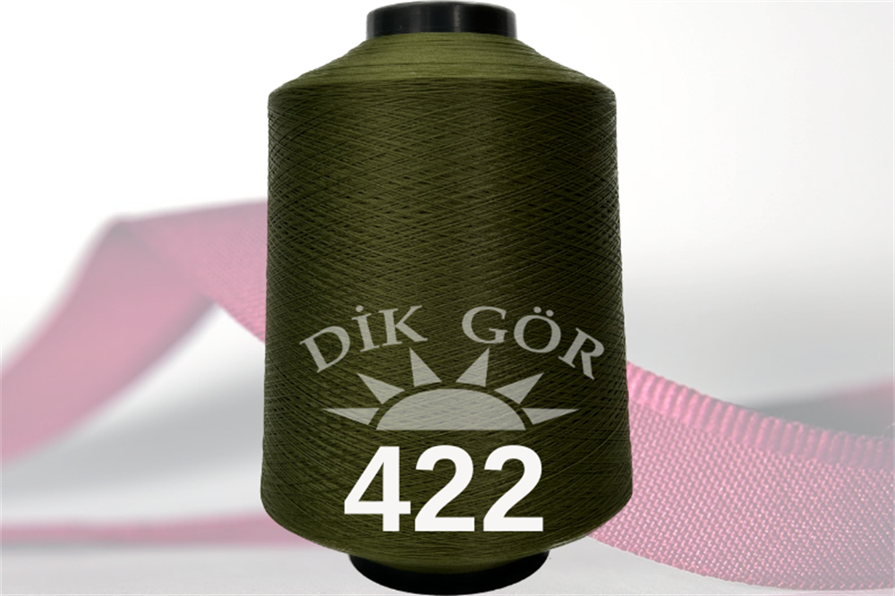 150 Denye 422 Renkli Tekstürize Polyester Overlok İpliği (Muz İplik)