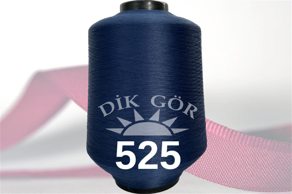 150 Denye 525 Renkli Tekstürize Polyester Overlok İpliği (Muz İplik)