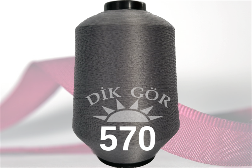 150 Denye 570 Renkli Tekstürize Polyester Overlok İpliği (Muz İplik)
