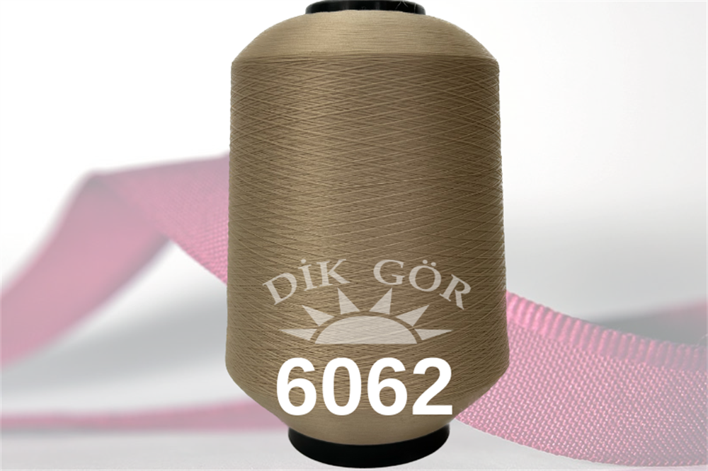 150 Denye 6062 Renkli Tekstürize Polyester Overlok İpliği (Muz İplik)