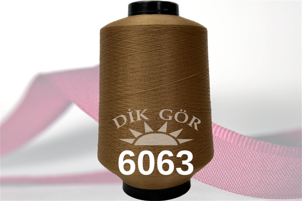 150 Denye 6063 Renkli Tekstürize Polyester Overlok İpliği (Muz İplik)