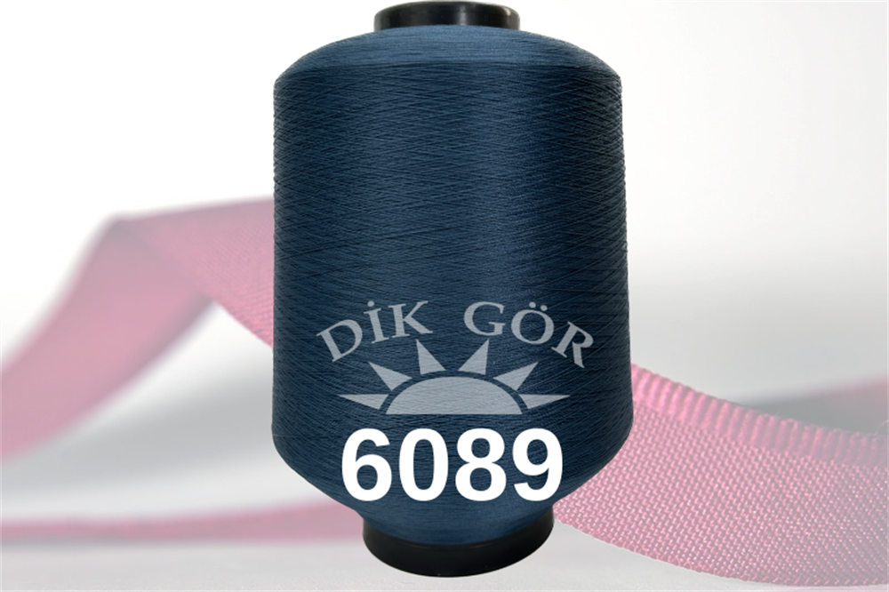 150 Denye 6089 Renkli Tekstürize Polyester Overlok İpliği (Muz İplik)