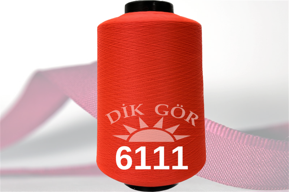 150 Denye 6111 Renkli Tekstürize Polyester Overlok İpliği (Muz İplik)