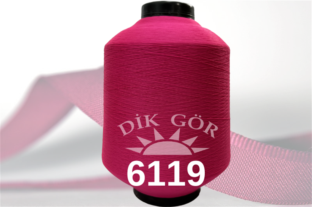 150 Denye 6119 Renkli Tekstürize Polyester Overlok İpliği (Muz İplik)