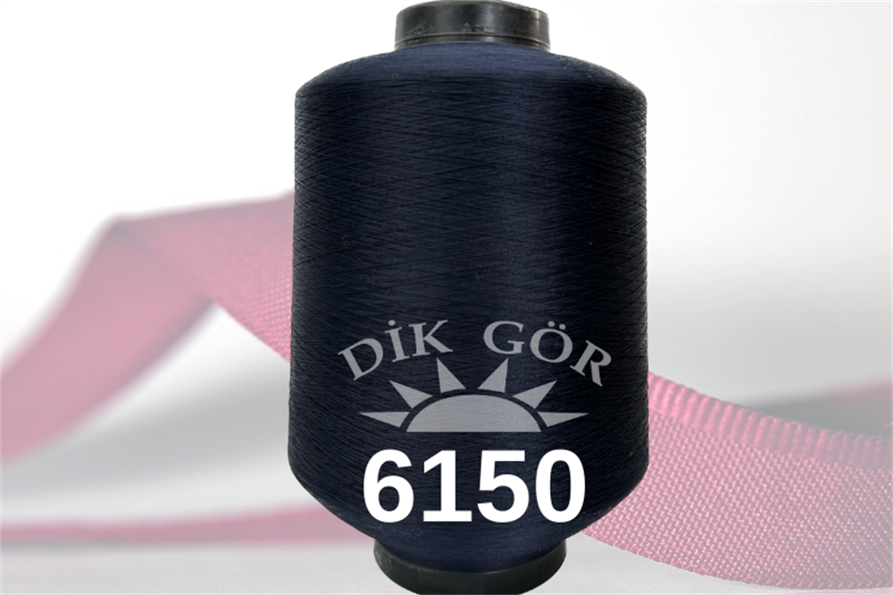 150 Denye 6150 Renkli Tekstürize Polyester Overlok İpliği (Muz İplik)