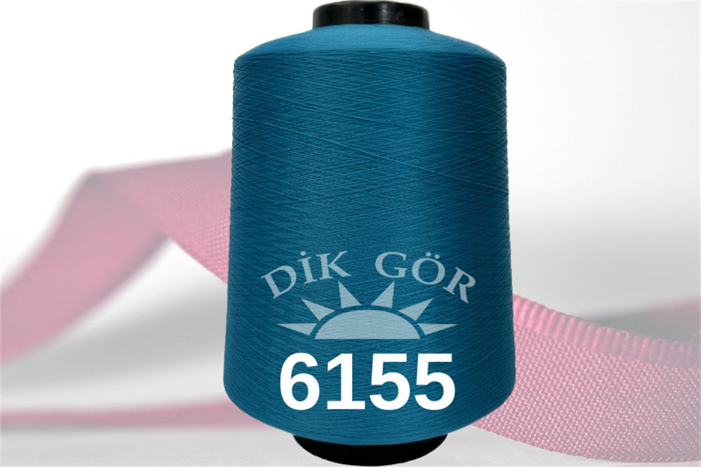 150 Denye 6155 Renkli Tekstürize Polyester Overlok İpliği (Muz İplik)