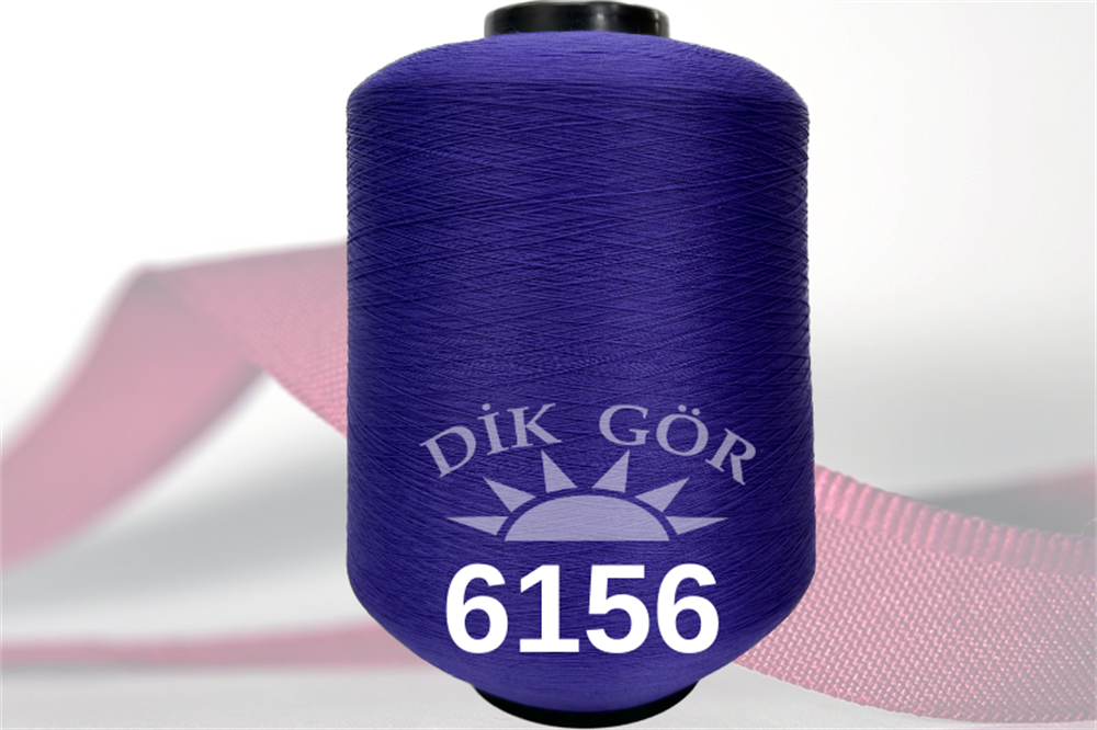 150 Denye 6156 Renkli Tekstürize Polyester Overlok İpliği (Muz İplik)