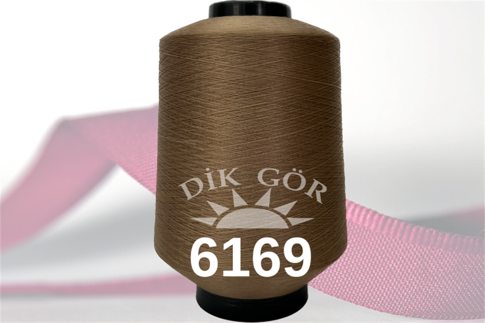 150 Denye 6169 Renkli Tekstürize Polyester Overlok İpliği (Muz İplik)