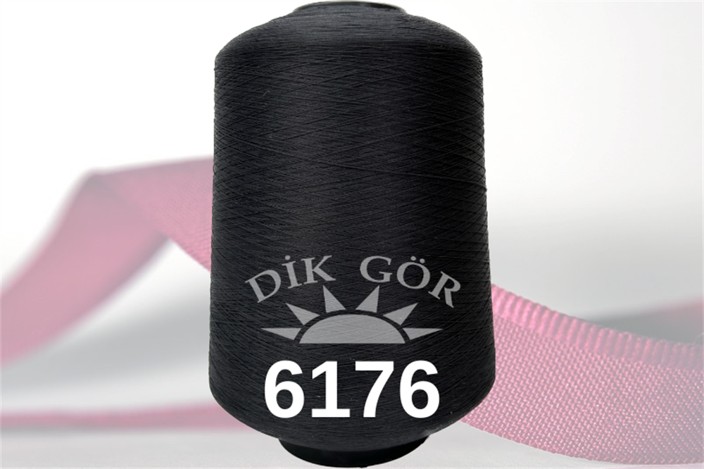150 Denye 6176 Renkli Tekstürize Polyester Overlok İpliği (Muz İplik)