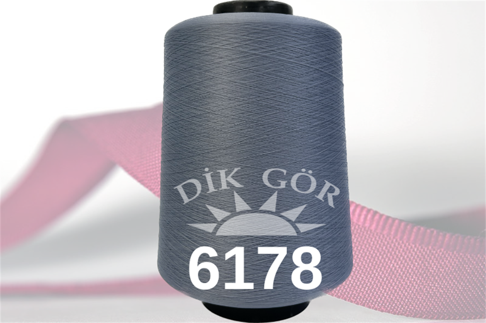 150 Denye 6178 Renkli Tekstürize Polyester Overlok İpliği (Muz İplik)