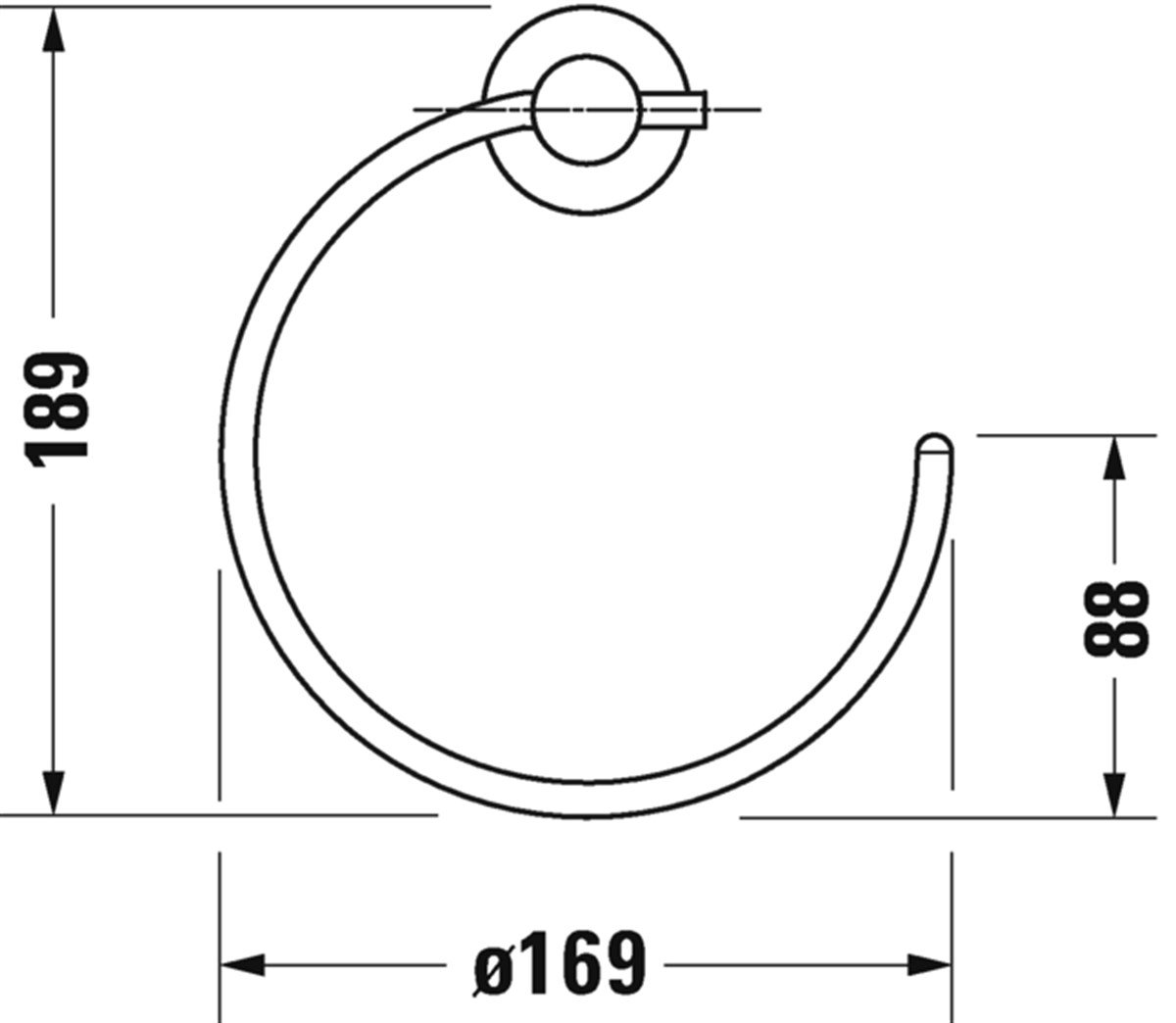 Duravit D-Code Havlu Askısı