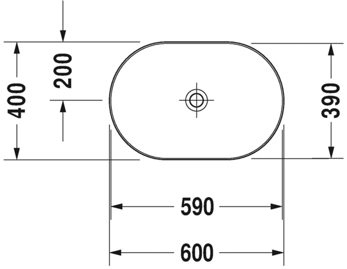 Duravit Luv DuraCeram Çanak Lavabo 60 cm Beyaz/Gri