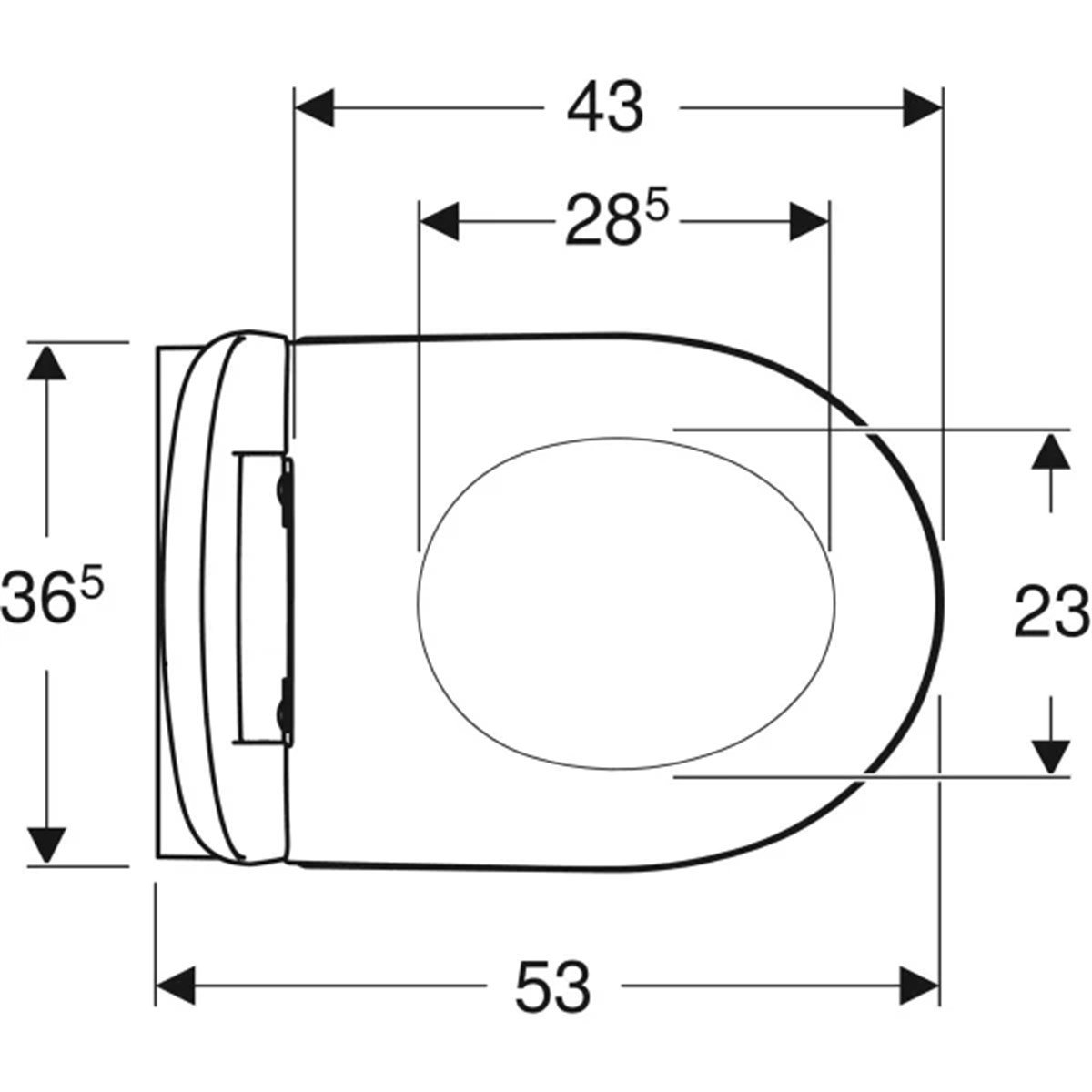 Geberit iCon Rimfree Asma Klozet ve Kapak Seti
