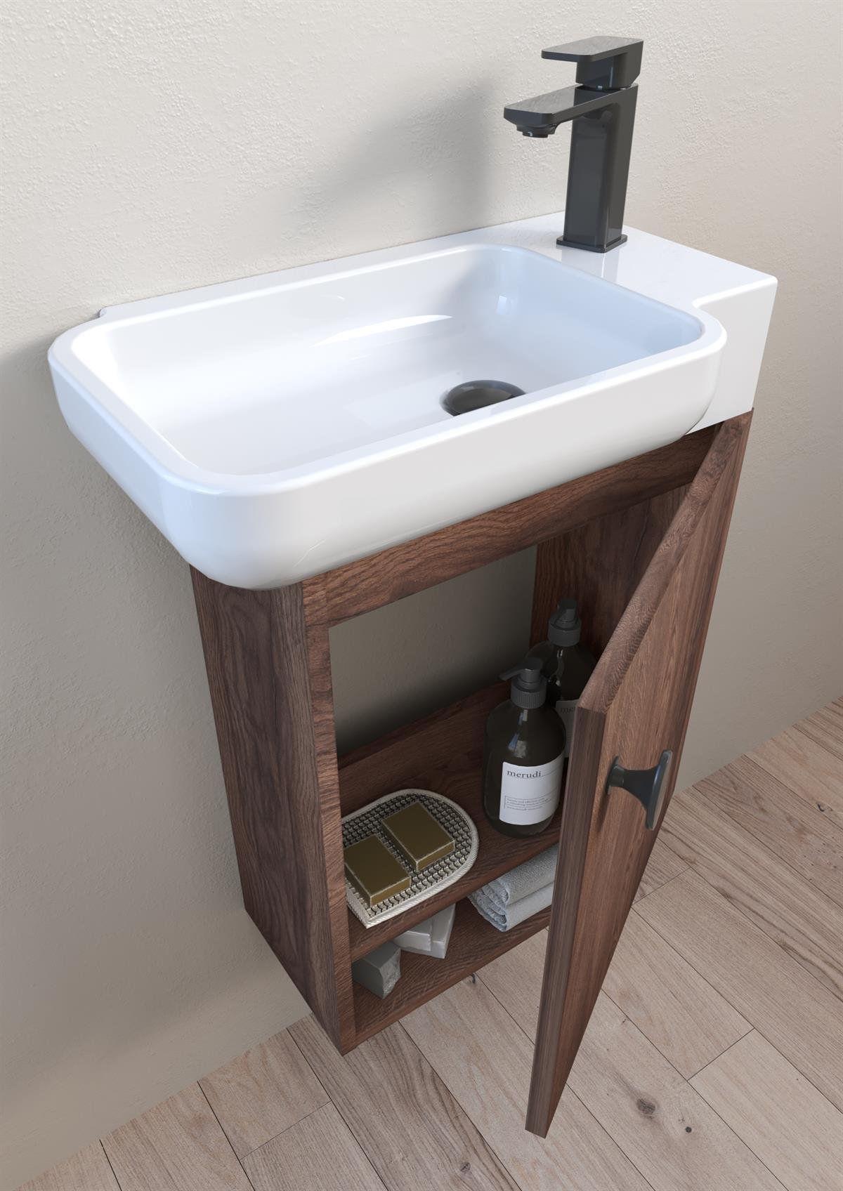 Orka Begonya 55 cm Banyo Dolabı