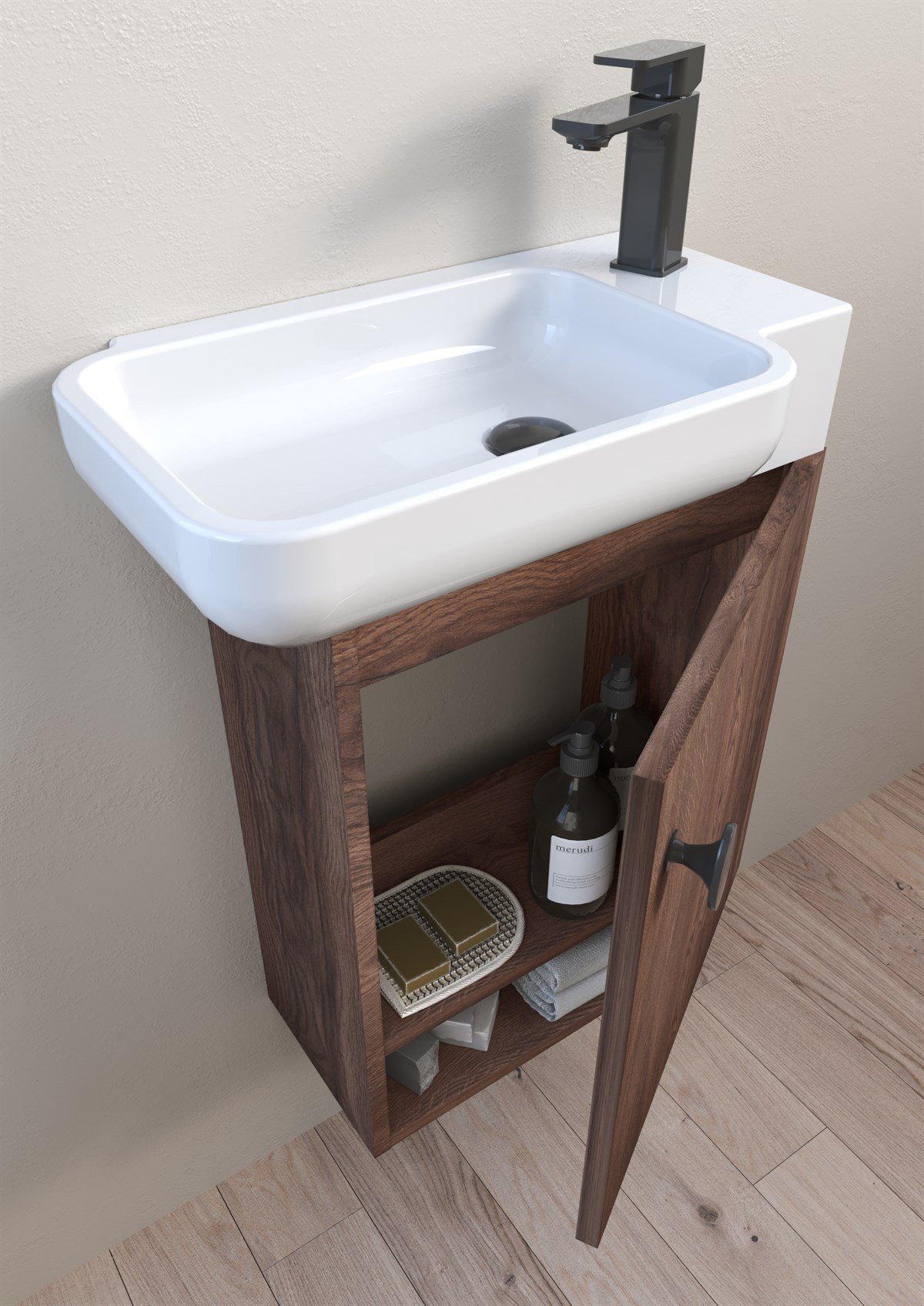 Orka Begonya Navaro 55 cm Banyo Dolabı