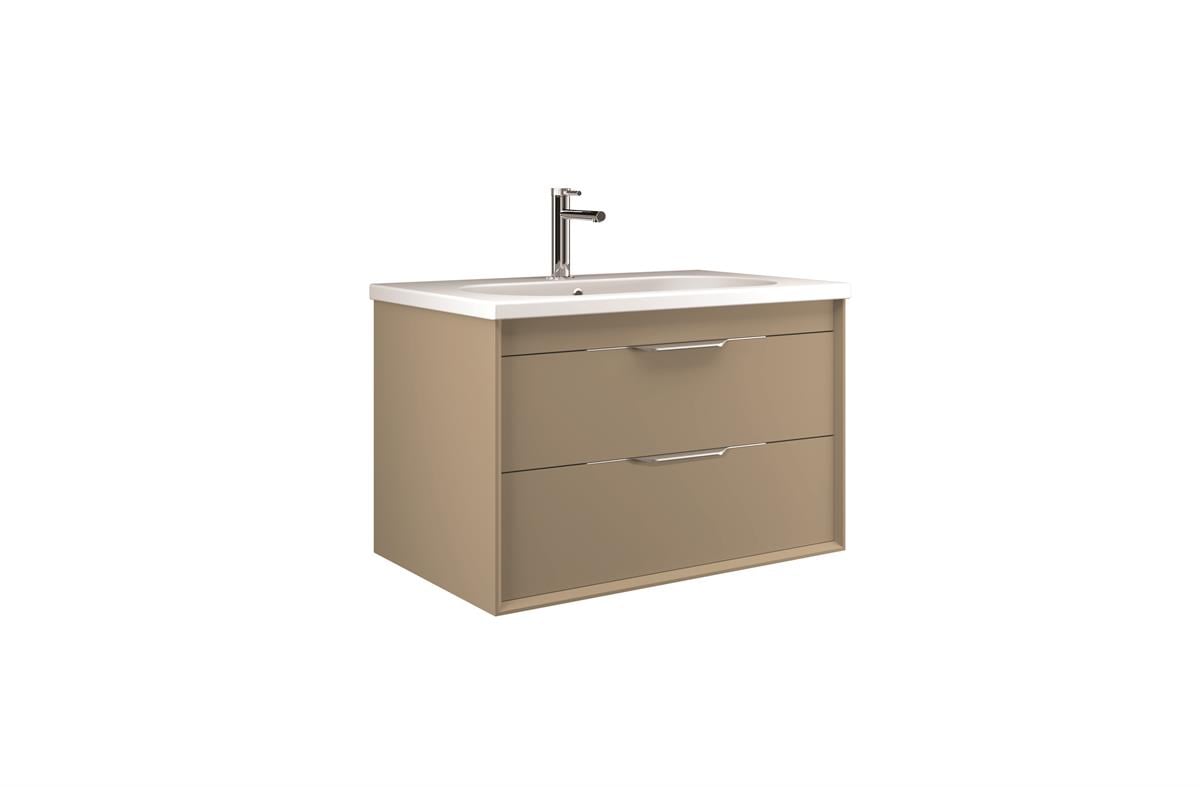 Orka Clay 100 cm Çift Çekmeceli Banyo Dolabı